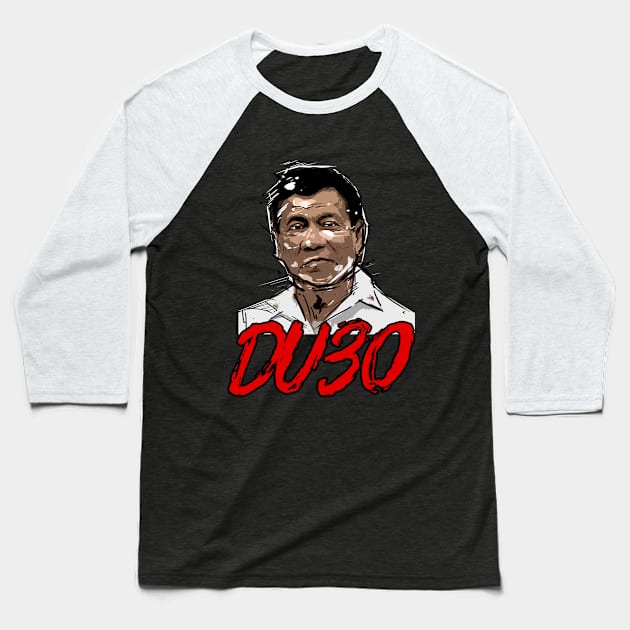 President DU30 Baseball T-Shirt by edbertguinto